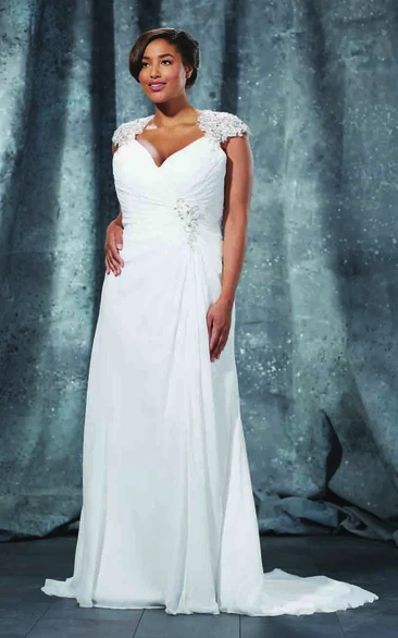 Plus Size Bridal Gowns With Short/Long ...